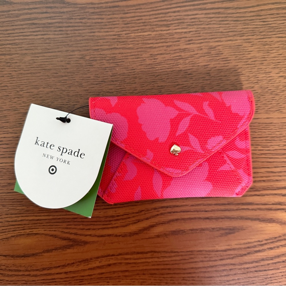 Kate Spade Target Pink and Red Card Case